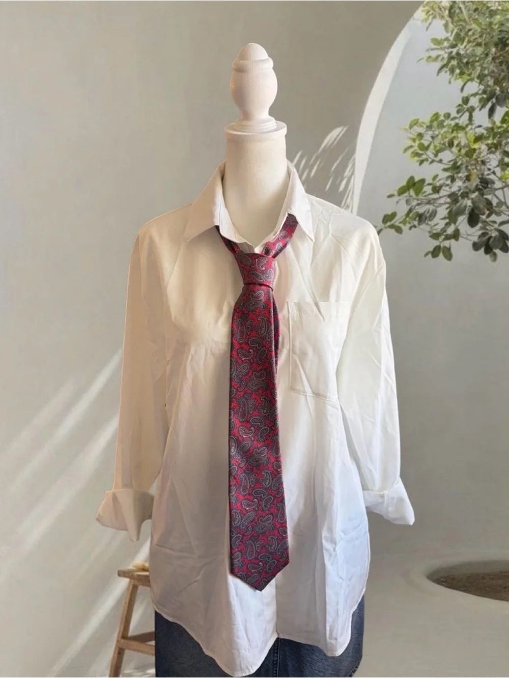 Red Paisley Tie